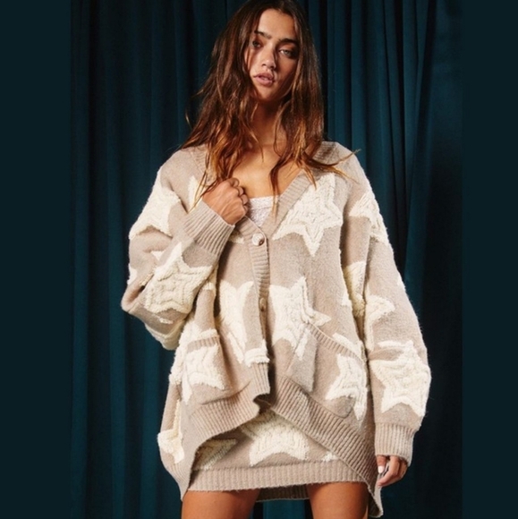 BUCKETLIST Sweaters - Bucketlist by Anthropology Oversized Star Sweater